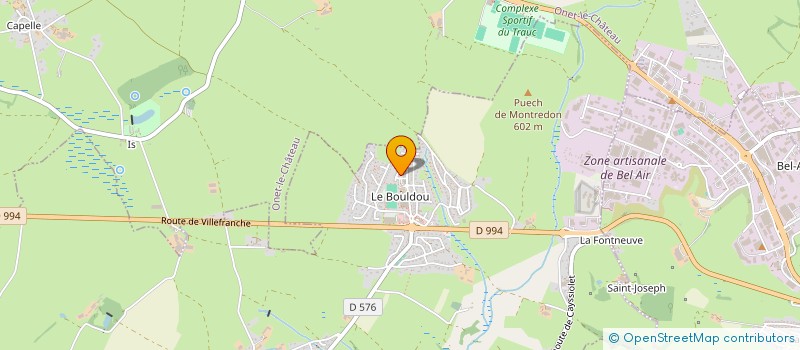 localisation de l'entreprise GAEC DE ROUMEGUET  DRUELLE BALSAC