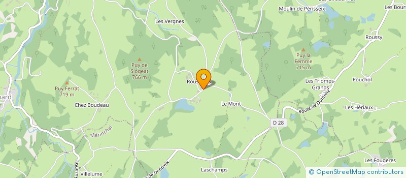 localisation de l'entreprise GAEC DE ROUSSINES à CHARD