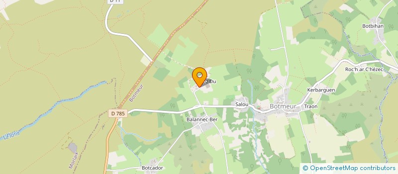 localisation de l'entreprise GAEC DE ROZ DU à BOTMEUR
