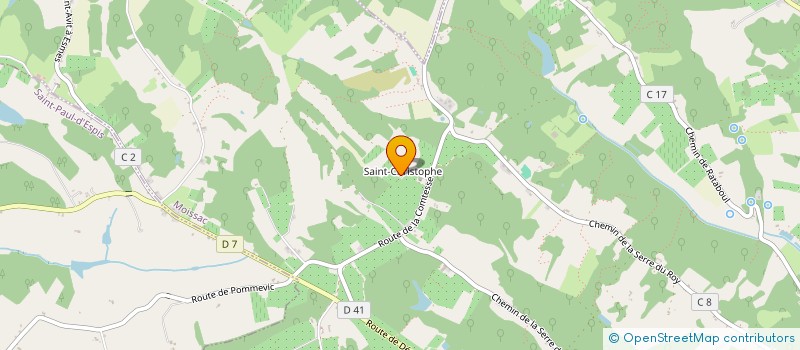 localisation de l'entreprise GAEC DE SAINT CHRISTOPHE  MOISSAC
