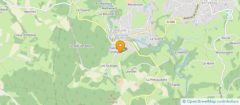 localisation de l'entreprise GAEC DE SAINT DENIS à SEAUVE-SUR-SEMENE (LA)
