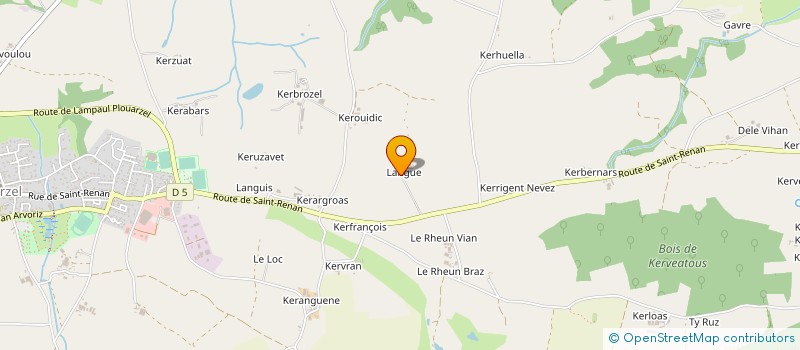 localisation de l'entreprise GAEC DE SAINT KAY  PLOUARZEL