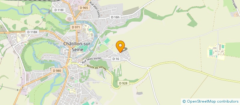 localisation de l'entreprise GAEC DE SAINT VORLES à CHATILLON-SUR-SEINE