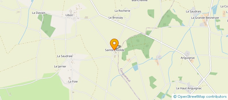 localisation de l'entreprise GAEC DE SAINTE CLOTILDE à GUEMENE-PENFAO