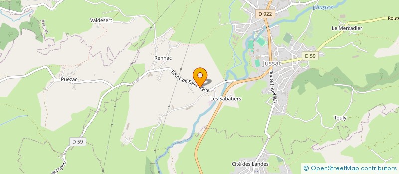localisation de l'entreprise GAEC DE SALEMAGNE à JUSSAC