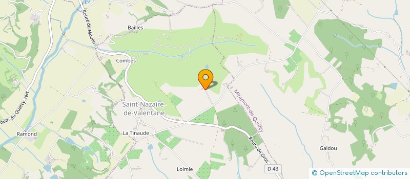 localisation de l'entreprise GAEC DE SALOBERT  FAUROUX