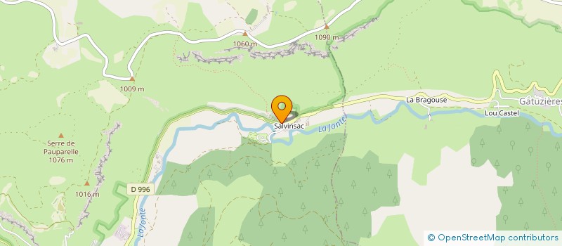 localisation de l'entreprise GAEC DE SALVINSAC  MEYRUEIS