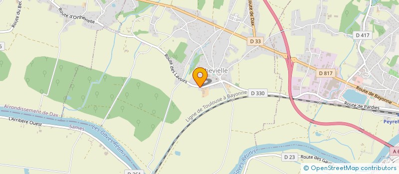 localisation de l'entreprise GAEC DE SARAILLOT  ORTHEVIELLE