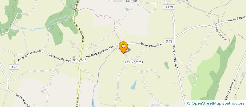 localisation de l'entreprise GAEC DE SARCLARS  SAINTE-GEMME