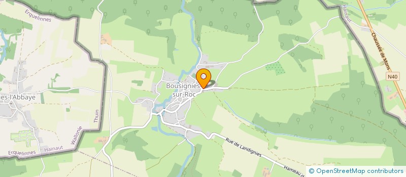 localisation de l'entreprise GAEC DE SARTIAU à BOUSIGNIES-SUR-ROC