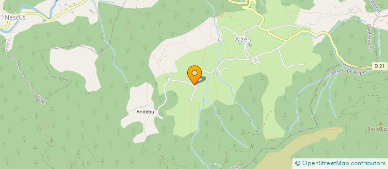localisation de l'entreprise GAEC DE SAURADE à LA BASTIDE-DE-SEROU