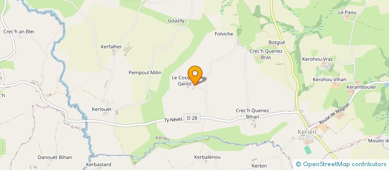 localisation de l'entreprise GAEC DE SAVEAN à KERIEN