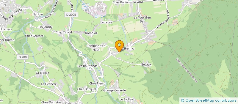 localisation de l'entreprise GAEC DE SAVERNAZ à SAINT-JEAN-DE-THOLOME