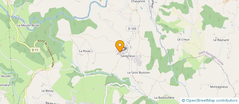 localisation de l'entreprise GAEC DE SAVIGNEUX à CHEVRIERES