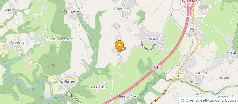 localisation de l'entreprise GAEC DE SCIONDAZ à CHAPEIRY