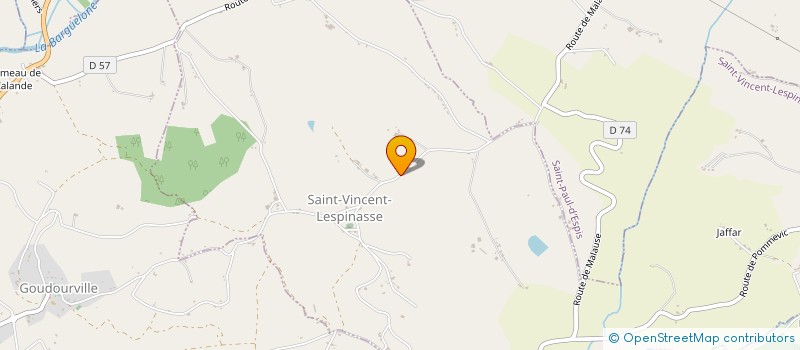localisation de l'entreprise GAEC DE SEGUY à SAINT-VINCENT-LESPINASSE