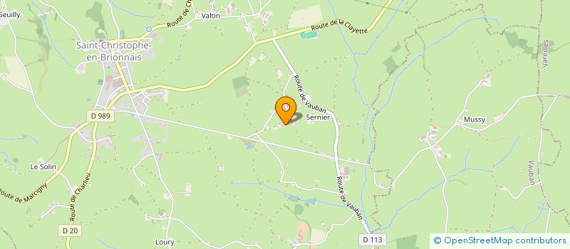 localisation de l'entreprise GAEC DE SERNIER  SAINT-CHRISTOPHE-EN-BRIONNAIS