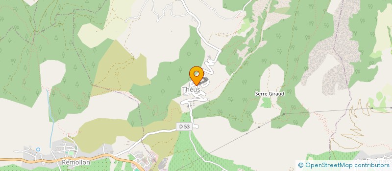 localisation de l'entreprise GAEC DE SERRE PONCON  ROUSSET