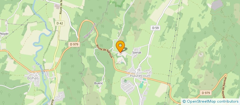 localisation de l'entreprise GAEC DE SOIRIAT à HAUTECOURT-ROMANECHE