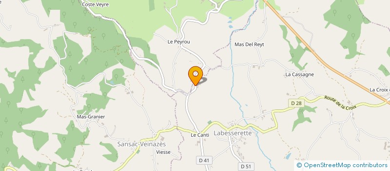 localisation de l'entreprise GAEC DE SOLIGNAC à LABESSERETTE