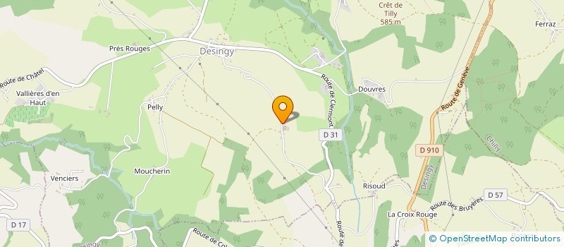 localisation de l'entreprise GAEC DE SORNIER à DESINGY
