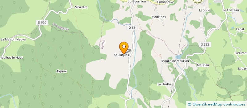 localisation de l'entreprise GAEC DE SOULAQUES à PARLAN