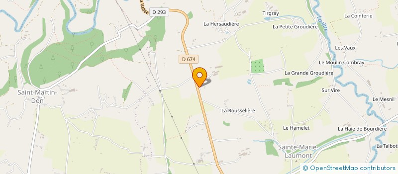 localisation de l'entreprise GAEC DE SOURDEVAL  SOULEUVRE EN BOCAGE