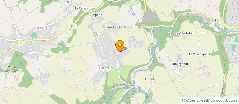 localisation de l'entreprise GAEC DE SOUS LA VILLE à LANTIC