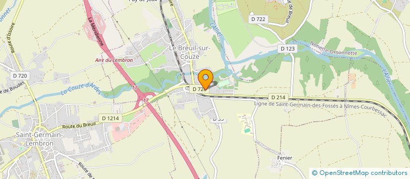 localisation de l'entreprise GAEC DE ST ABDON  SAINT-GERVAZY