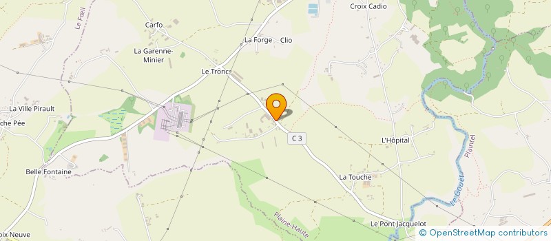 localisation de l'entreprise GAEC DE ST ELOI à PLAINE-HAUTE