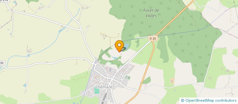 localisation de l'entreprise GAEC DE ST OUEN à CHEMAZE