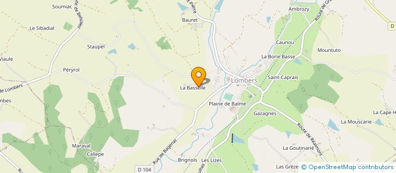 localisation de l'entreprise GAEC DE STAUPEL à LOMBERS