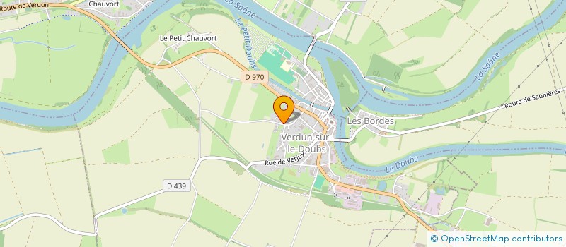 localisation de l'entreprise GAEC DE TEPENIS à VERDUN-SUR-LE-DOUBS