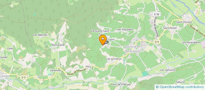 localisation de l'entreprise GAEC DE TERRE NOIRE  VERNAY