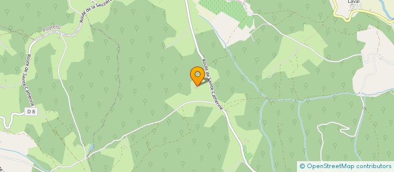 localisation de l'entreprise GAEC DE TERRIDE  PUYCELSI