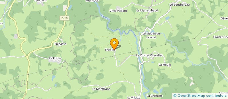 localisation de l'entreprise GAEC DE THEOLET  LUPERSAT