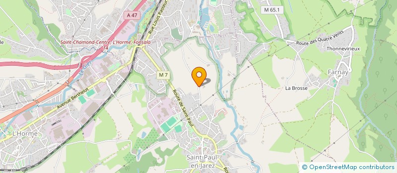 localisation de l'entreprise GAEC DE THEVENON  SAINT-PAUL-EN-JAREZ