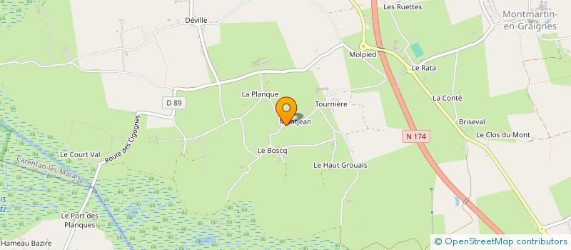 localisation de l'entreprise GAEC DE TOURNIERES à CARENTAN-LES-MARAIS