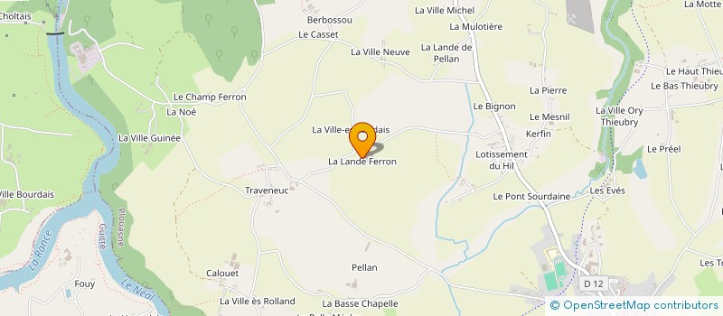 localisation de l'entreprise GAEC DE TRAVENEUVE à PLOUASNE