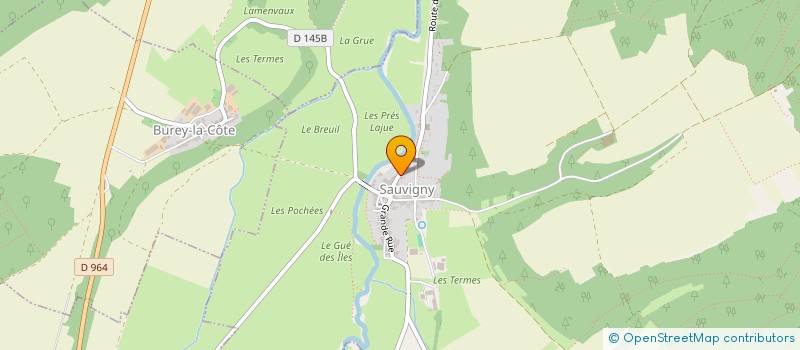 localisation de l'entreprise GAEC DE TRAVERON à SAUVIGNY