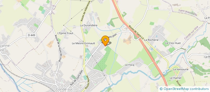localisation de l'entreprise GAEC DE TRECOEUR à CONDE-SUR-VIRE