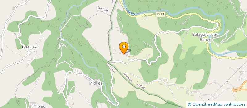 localisation de l'entreprise GAEC DE TREXE  BALAGUIER-SUR-RANCE