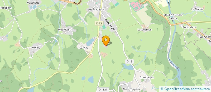 localisation de l'entreprise GAEC DE TRIDENT à AHUN