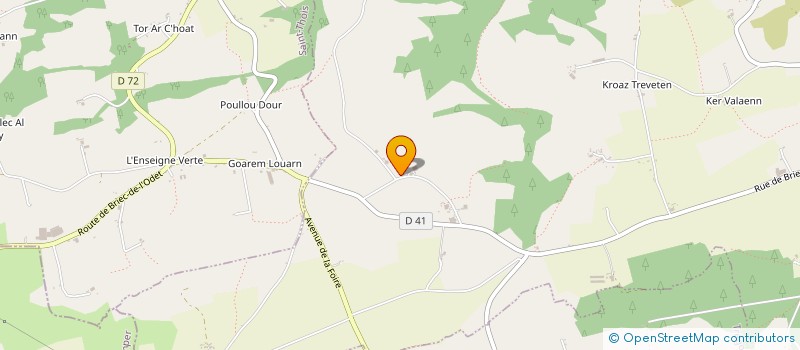 localisation de l'entreprise GAEC DE TUDAVAL à LAZ