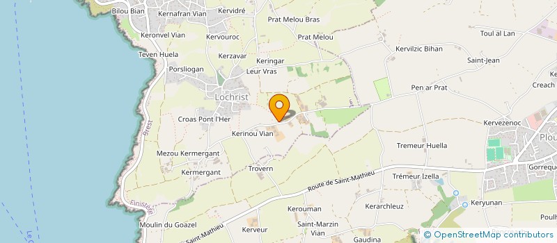 localisation de l'entreprise GAEC DE TY GUEN à LE CONQUET