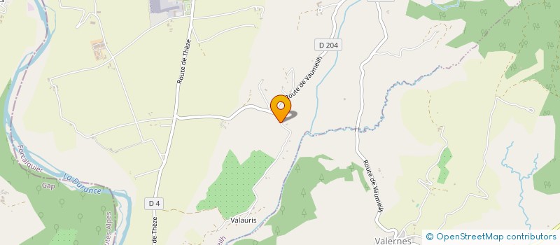 localisation de l'entreprise GAEC DE VALAURY à LES OMERGUES