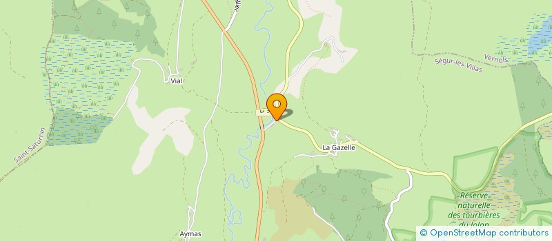 localisation de l'entreprise GAEC DE VALENTINE à SEGUR-LES-VILLAS