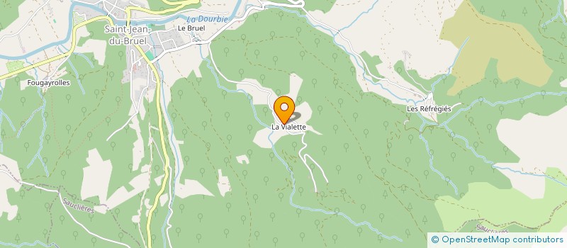 localisation de l'entreprise GAEC DE VALESCURE à SAINT-JEAN-DU-BRUEL