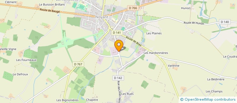 localisation de l'entreprise GAEC DE VARENNE à NOYANT-VILLAGES