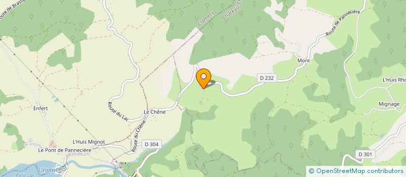 localisation de l'entreprise GAEC DE VAUCHISSON à OUROUX EN MORVAN
